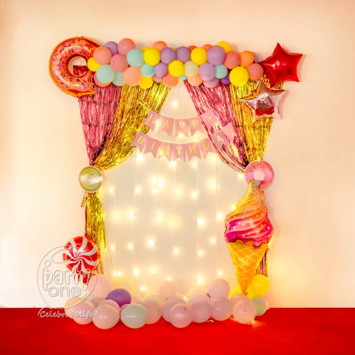 birthday Candy Land Glow Birthday Decoration